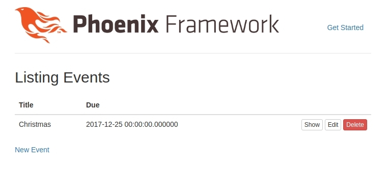 Phoenix CRUD List